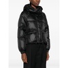 Black Padded Coat with Hood