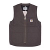 Vest with V-Neck and Zip Closure