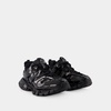 Noir Track Sneakers - Black Rubber Sole