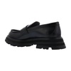 ALEXANDER MCQUEEN Sophisticated and Edgy Brushed Leather Loafers for Women