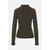 Olive Green Wool Sweater Polo Style