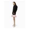 Black Peplum Hoodie Dress