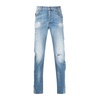 Men`s Slim-Fit Vintage Denim Jeans