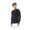 Blue Crew Neck Modal Sweater