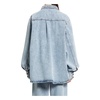 Faded Denim Shirt Blue Classic Collar