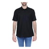 Black Linen Short-Sleeve Shirt