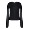 Black Crew Neck Knit Sweater