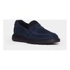 Blue Suede Rubber Sole Moccasin