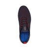 Blue Casual Textile Sneakers with Rubber Sole