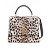 Printed Cowhide Handbag Briefcase Style