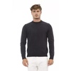 Black Wool Crewneck Sweater