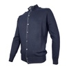 Luxury Cashmere Cardigan Blue Slim Fit