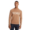 Stretch Sweater Men Brown/Beige