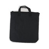 Black Nylon Tote Bag with Silver Hardware