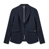 Classic Blazer with Long Sleeves and Flap Pockets