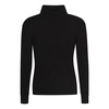 Black Ribbed-Knit Jumper AW22