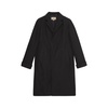 single-breasted cotton poplin coat