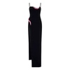 Elegant Long Dress with Asymmetric Neckline