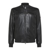 Black Biker Jacket in Soft Nappa Leather