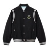 Premium Wool Varsity Jacket Black