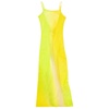 Yellow Slip Dress Cotton Slim Fit