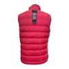 Red Sleeveless Gilet with High Collar