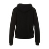 Black Hooded Cotton Sweater Zip Closure