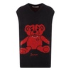 Black Mohair Bear Intarsia Sweater