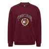 Bordeaux Cotton Sweater Iconic Emblem