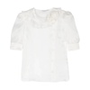 Rose Detail Organza Blouse