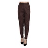 Brown Tapered Trousers with Logo Details