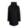 Blue Feather Down Hooded Coat