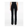 Black High-Waist Flared Trousers