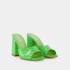 Kiwi Green Patent Leather Mules