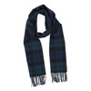 Mens Wool Cashmere Tartan Scarf