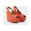 Dylan9 Sandals in Orange Leather