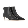 Black Leather Pointed Toe Boots