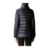 Quilted High Neck Blue Down Jacket for Women