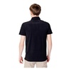 Black Plain Polo with Short Sleeves for Men