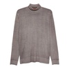 Ribbed Merino Wool High Neck Sweater