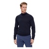 Blue Merino Wool High Neck Sweater