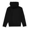 Black Sweatshirt with Hood and Front Print