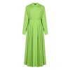 Green Cotton Shirt Dress