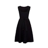 Jacquard Black Dress with Contrast Motifs