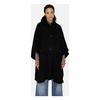 Black Cape Coat with 3/4 Sleeves