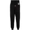 Black Logo-Print Track Pants