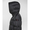 Black Hooded Puffer Coat