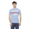 Elegant Light Blue Cotton T-Shirt