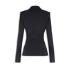 Black Blazer with Waist Ruching