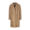 Stylish Jacquard Trench Coat